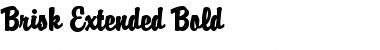 Brisk Extended Bold Font Title Preview