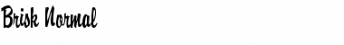 Brisk Normal Font Title Preview