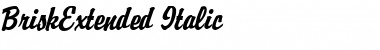 BriskExtended Italic Font Title Preview