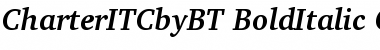 ITC Charter Bold Italic Font Title Preview