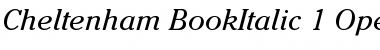 Cheltenham Regular Font Title Preview