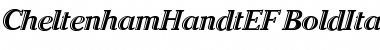 CheltenhamHandtEF BoldItalic Font Title Preview