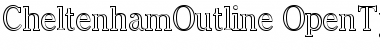 Cheltenham Outline Font Title Preview