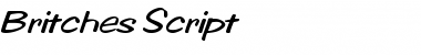 Britches Regular Font Title Preview