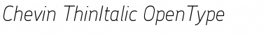 Chevin ThinItalic Font Title Preview