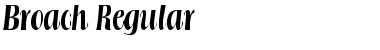 Broach Regular Font Title Preview