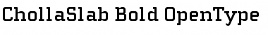 ChollaSlab Bold Font Title Preview