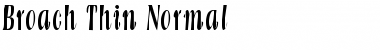 Broach Thin Normal Font Title Preview