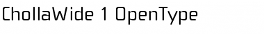 ChollaWide Regular Font Title Preview