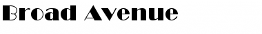 Broad Avenue Normal Font Title Preview