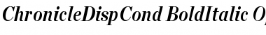 Chronicle Disp Cond Bold Italic Font Title Preview