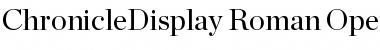 Chronicle Display Roman Font Title Preview