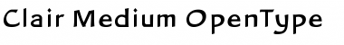 Clair Medium Font Title Preview
