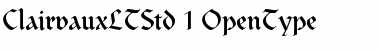 Clairvaux LT Std Roman Font Title Preview