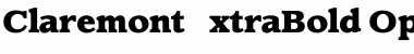 ClaremontExtraBold Regular Font Title Preview