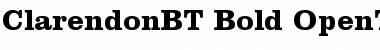 Clarendon Bold Font Title Preview
