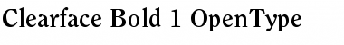ITC Clearface Bold Font Title Preview