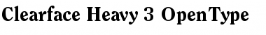 ITC Clearface Heavy Font Title Preview