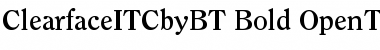 ITC Clearface Bold Font Title Preview