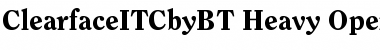 ITC Clearface Heavy Font Title Preview