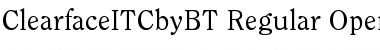 ITC Clearface Regular Font Title Preview