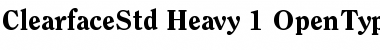 ITC Clearface Std Heavy Font Title Preview