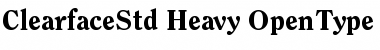 ITC Clearface Std Heavy Font Title Preview