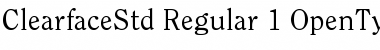 ITC Clearface Std Regular Font Title Preview