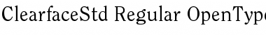 ITC Clearface Std Regular Font Title Preview