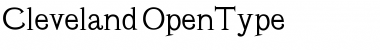 Cleveland Regular Font Title Preview