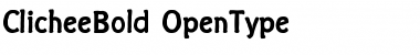 Clichee Bold Font Title Preview