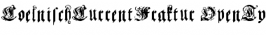 Coelnisch Current Fraktur Regular Font Title Preview
