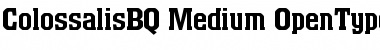 Colossalis BQ Regular Font Title Preview