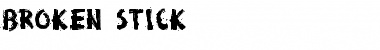 Broken Stick Normal Font Title Preview