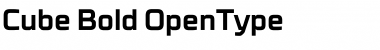 Cube Bold Font Title Preview