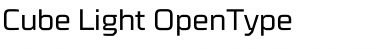 Cube Light Font Title Preview