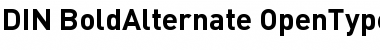 DIN BoldAlternate Font Title Preview