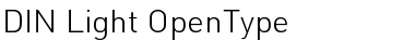 DIN Light Font Title Preview