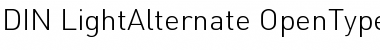 DIN LightAlternate Font Title Preview