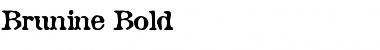 Brunine Bold Font Title Preview