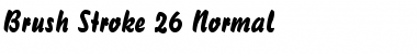 Brush Stroke 26 Normal Font Title Preview
