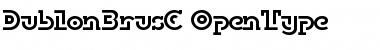 DublonBrusC Regular Font Title Preview