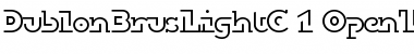 DublonBrusLightC Regular Font Title Preview