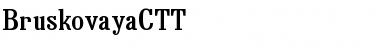 BruskovayaC Normal Font Title Preview