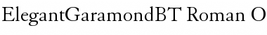 Elegant Garamond Regular Font Title Preview