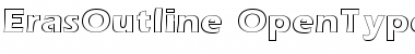 Eras Outline Font Title Preview