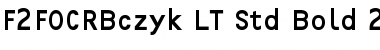 F2FOCRBczyk LT Std Bold Regular Font Title Preview