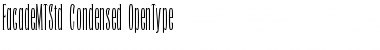 Facade MT Std Condensed Font Title Preview