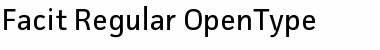 Facit Regular Font Title Preview