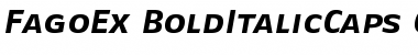FagoEx BoldItalicCaps Font Title Preview